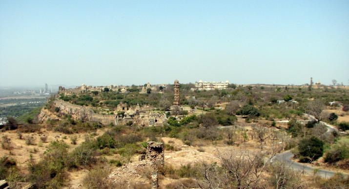 View of Chittorgarh fort from Fatta Haveli